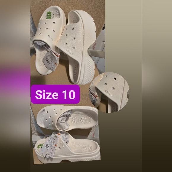 CROCS White Sandals with Ventilated Design - Picture 4 of 4